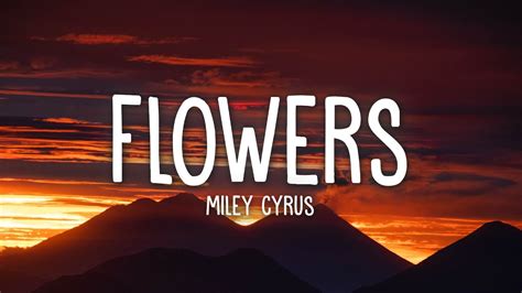 flowers miley cyrus lyrics spanish