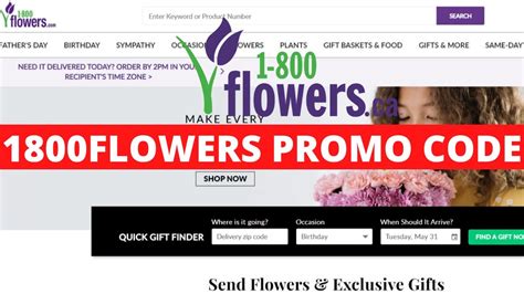 flowers promo codes 1800
