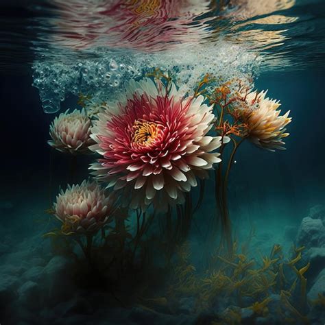 Flowers Underwater