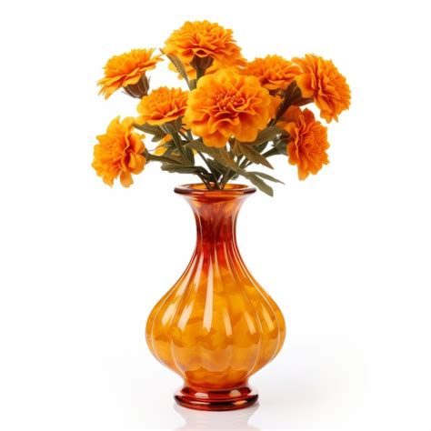 Flowers Vase Orange