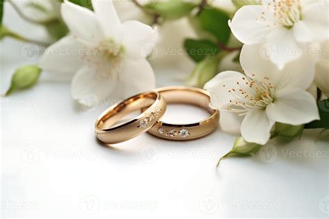 Flowers With Wedding Ring