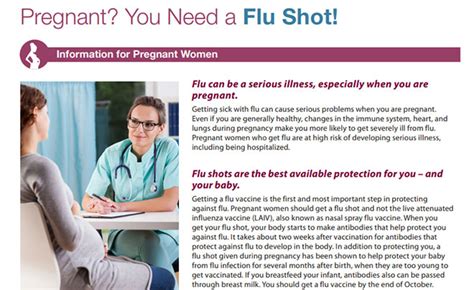 flu injection pregnancy