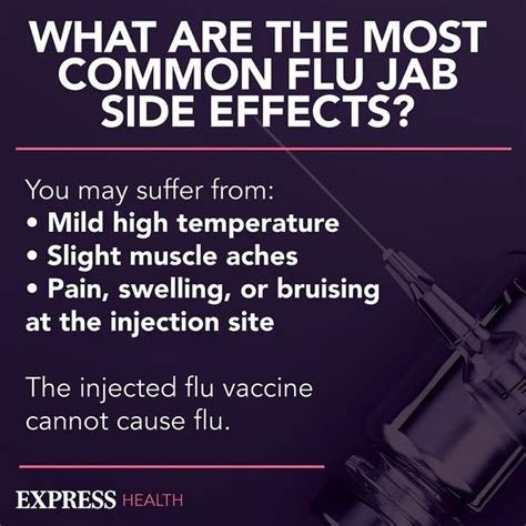 flu jab side effects uk