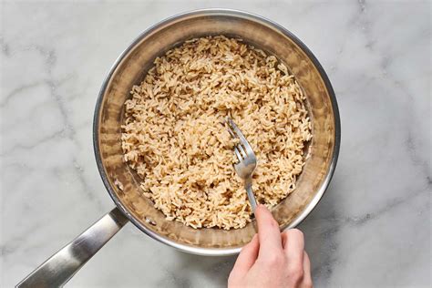 Fluffing Brown Rice with a Fork