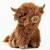 fluffy brown cow stuffed animal