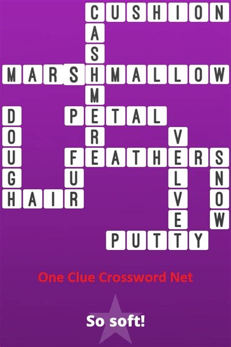 fluffy and soft crossword clue
