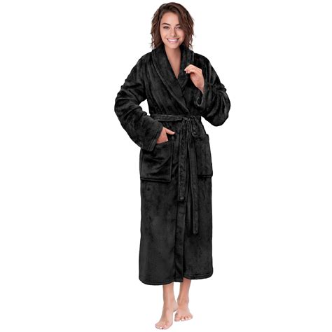 Fluffy Bathrobe Black