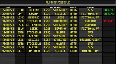 Flugsimulator Excel Guide
