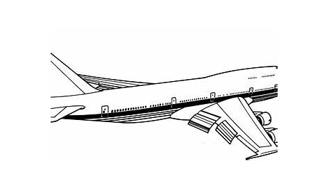 Ausmalbilder Flugzeug - Malvorlagen kostenlos zum ausdrucken