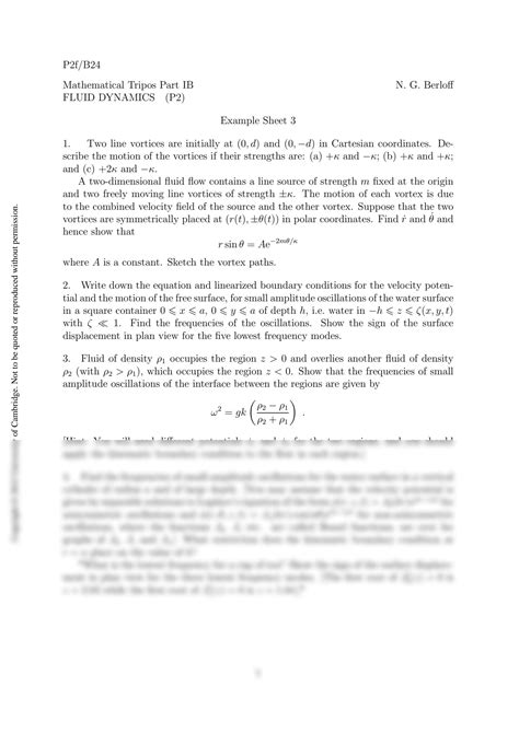 fluid dynamics syllabus
