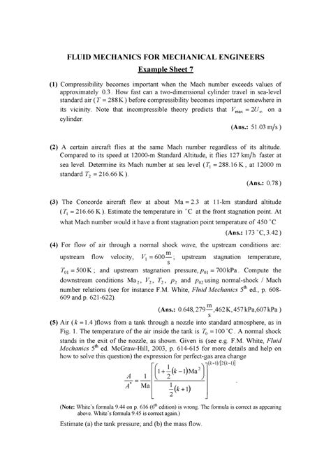 Fluid Mechanics Interview Questions Mechanical Engineering