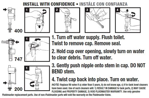 Fluidmaster 400A — Heating Help The Wall
