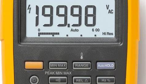 Fluke 87v True Rms Multimeter User Manual 87V RMS Digital With Carry Case