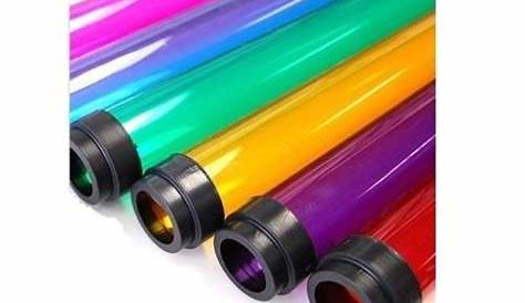 Fluorescent Light Tube Covers Colored F28T5 Guard With End Caps Purple PLAST5TGU