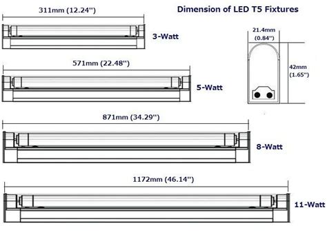 Fluorescent Light Fixture Sizes