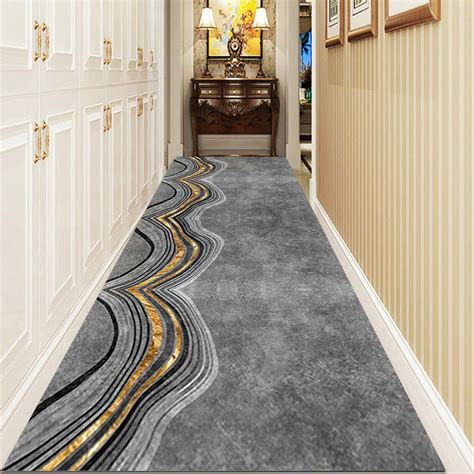 Stammes Blau Läufer Teppich Flur Matte Für Halle Extra Lang