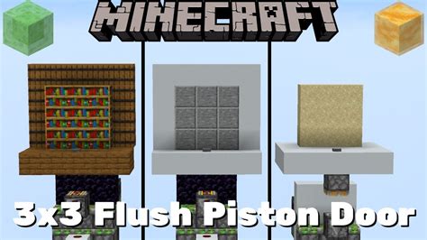 Flush 3X3 Piston Door Java