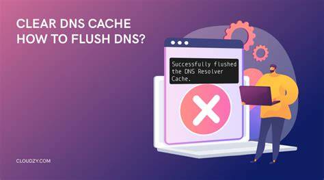 Flush DNS cache to fix website connection errors