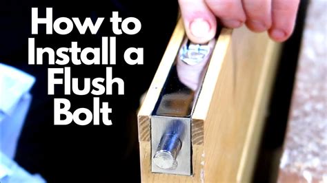 Flush Bolt Installation Kit