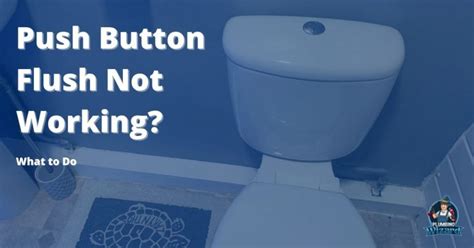 Flush Button Is Not Working