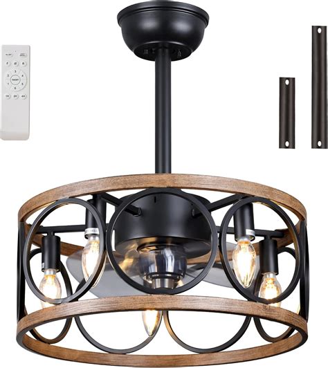 Flush Mount Drum Ceiling Fan