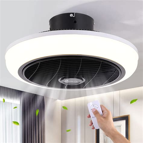 Flush Mount Enclosed Blade Ceiling Fan