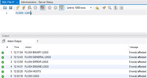 Flush Query Cache Mysql 8