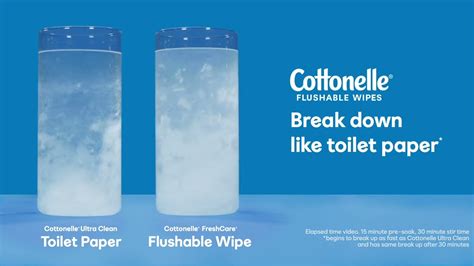 Flushable Wipes Break Down