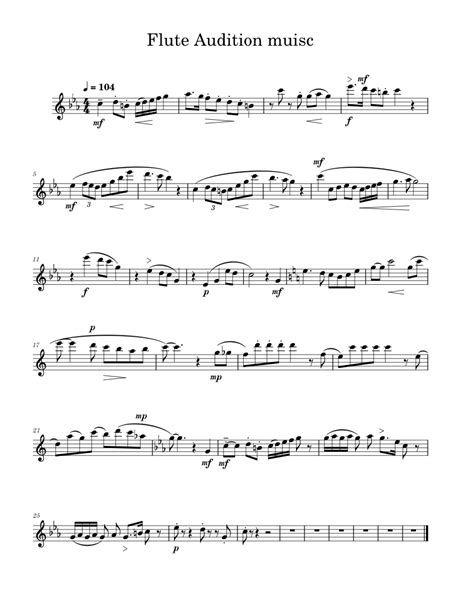 Flute Audition Solo 2A