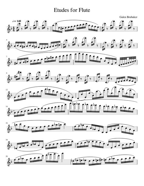 Flute Etudes Pdf
