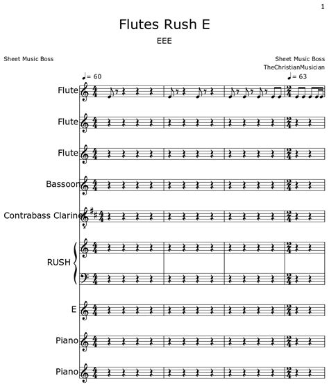 Flute Notes Rush E