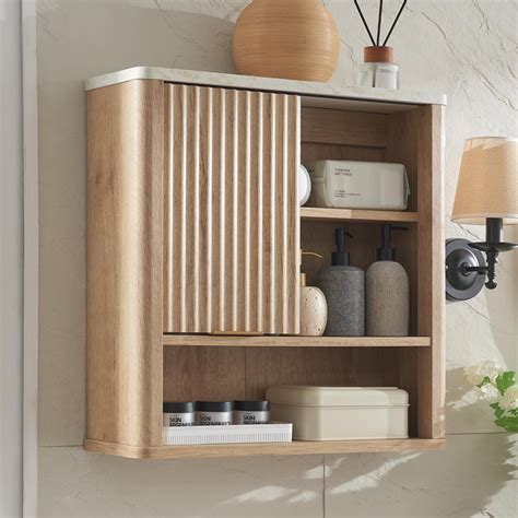 Fluted Bathroom Cabinet