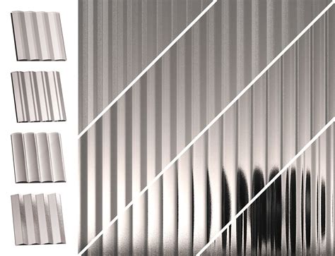 Fluted Glass Texture Vray