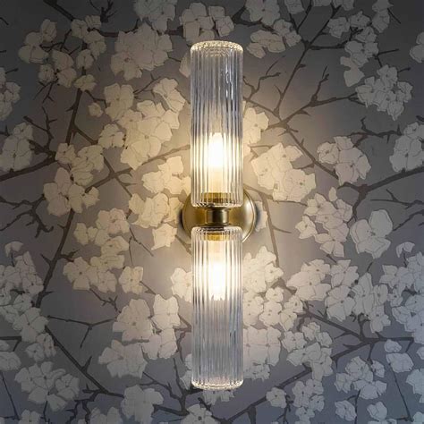 Fluted Glass Wall Light