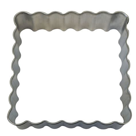 fluted square cookie cutter
