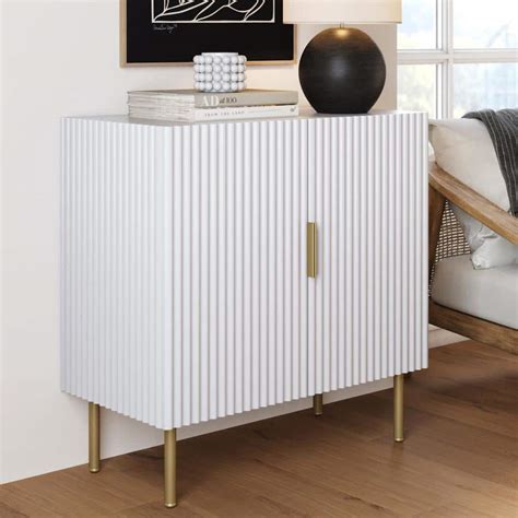 Fluted Storage Cabinet