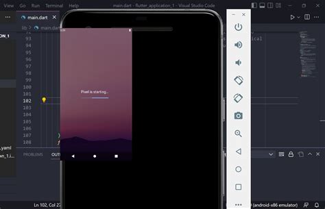 flutter android emulator not working