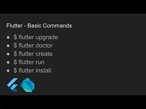 Flutter Basic Commands