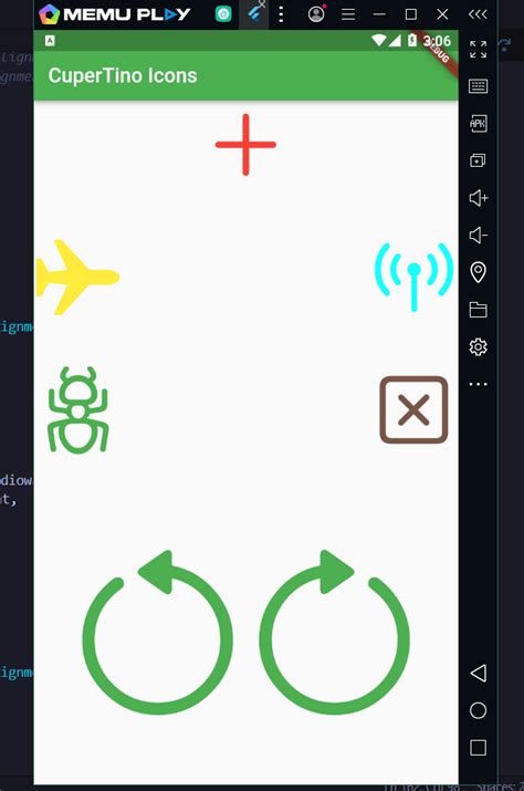 Flutter Cupertino Icons Example