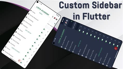 Flutter Custom Sidebar