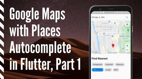 flutter google map autocomplete places api