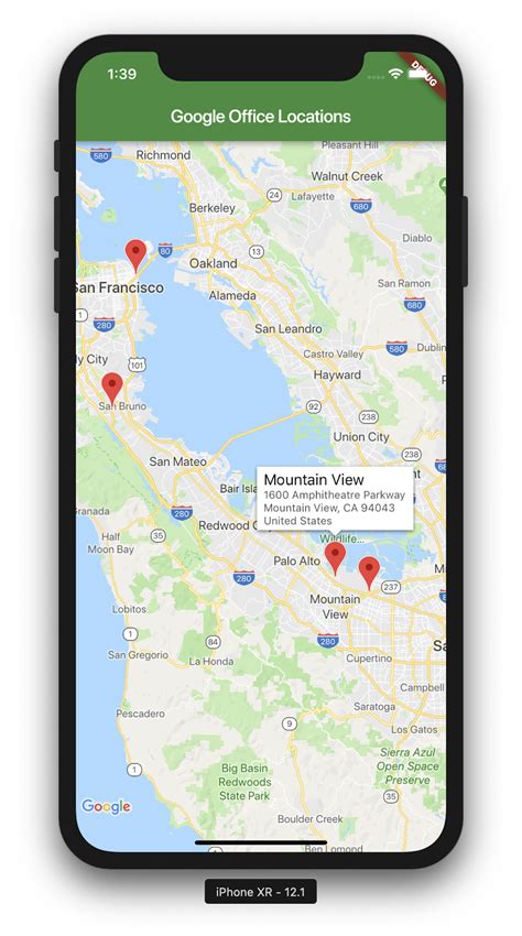 flutter google map without api key
