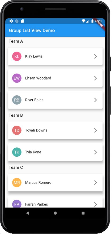 flutter list item builder