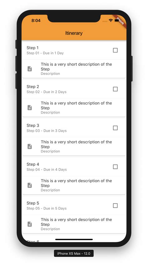flutter listview item