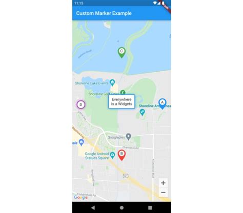 flutter map current location marker