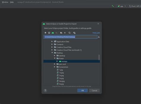 flutter project not running in android studio