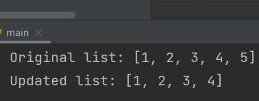 flutter remove last element from list