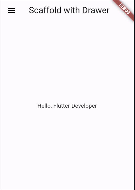 Flutter Scaffold Drawer