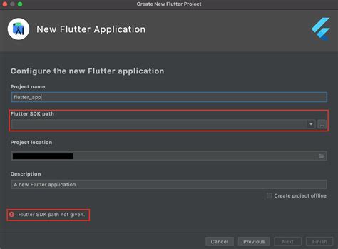 flutter sdk is not found in the specified location ubuntu