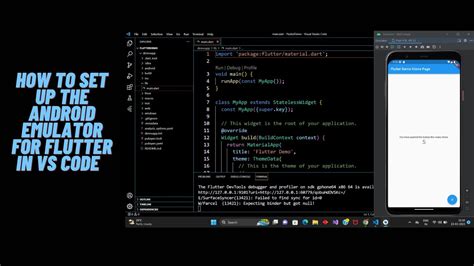 flutter setup android emulator